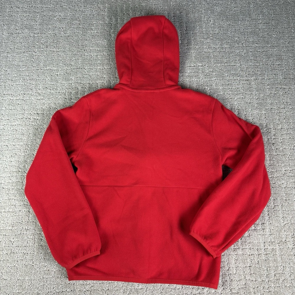 Teen The North Face Bright Red Full-zip Up Fleece Sweater Size Medium (10) - Picture 6 of 6